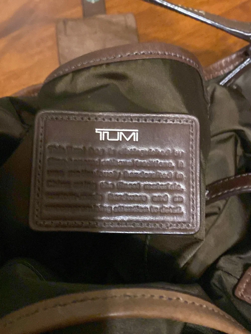 Tumi spacious shoulder